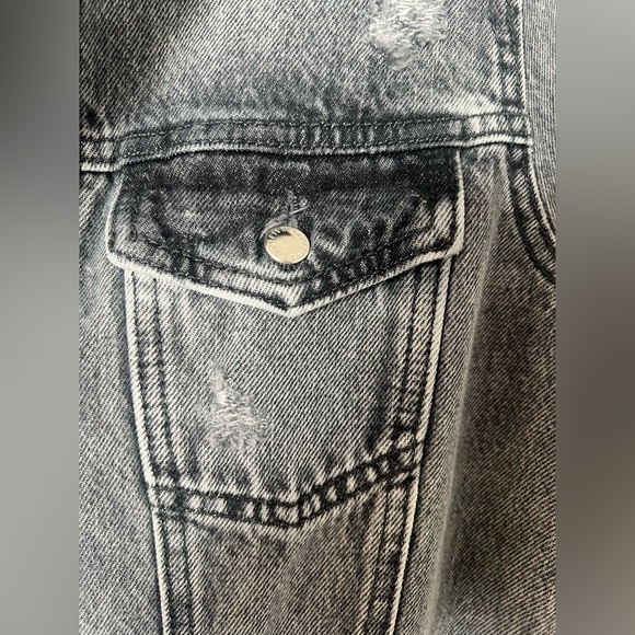 NWT Retrofete Renee Denim Jumpsuit in Slate Grey - Picture 11 of 15